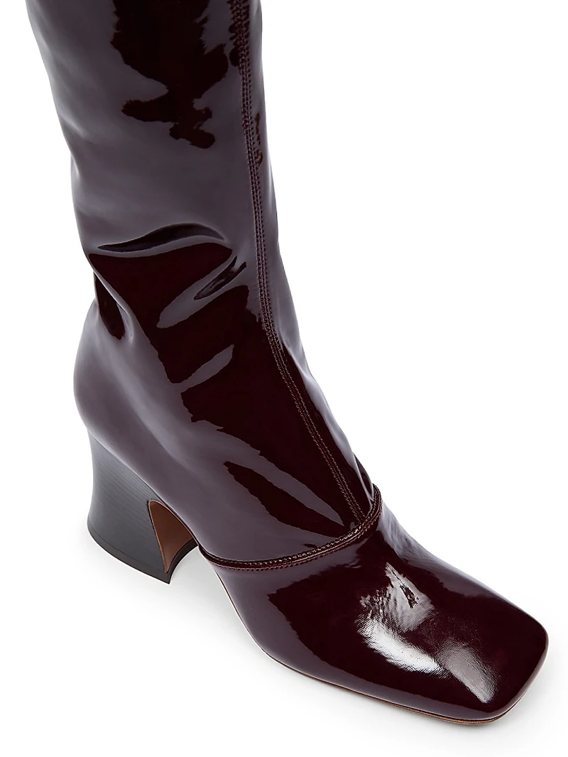 Janis Tall Shaft Patent Leather Boots