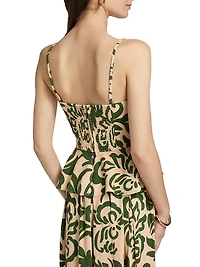 Trista Printed Peplum Top