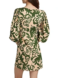 Willa Printed Keyhole Minidress