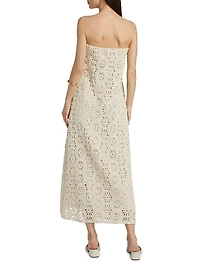 Lucine Bandeau Cotton Maxi Dress