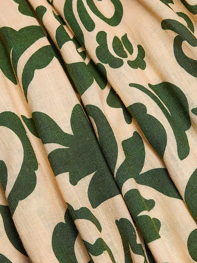 Aggie Printed Midi-Skirt