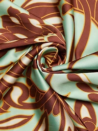 Samantha Printed Satin Halterneck Maxi Dress