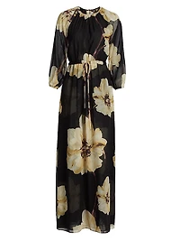 Perdita Floral Chiffon Maxi Dress