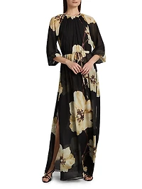 Perdita Floral Chiffon Maxi Dress