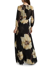 Perdita Floral Chiffon Maxi Dress