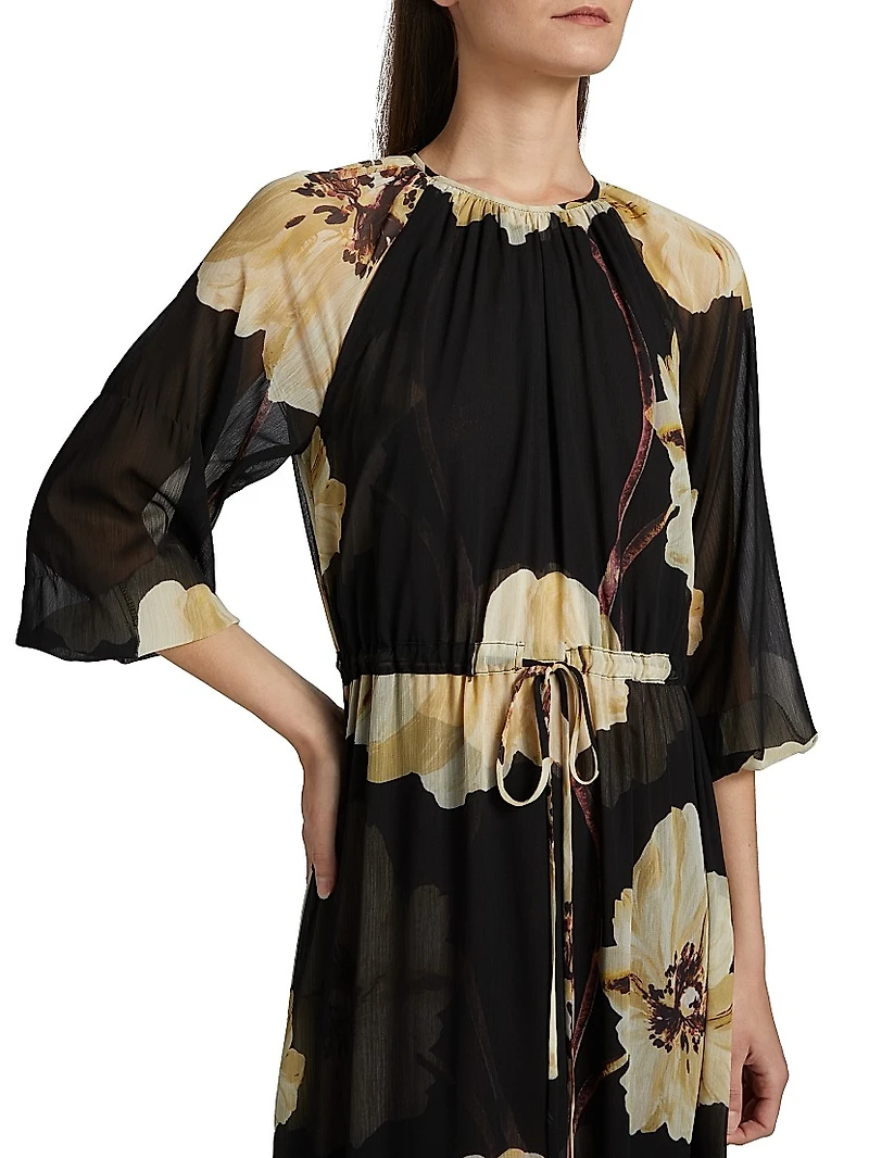 Perdita Floral Chiffon Maxi Dress