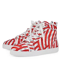 Louis Canvas High Top Sneakers
