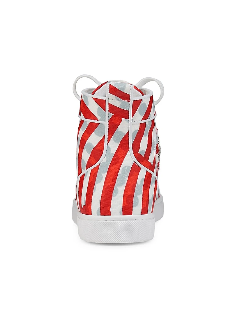 Louis Canvas High Top Sneakers