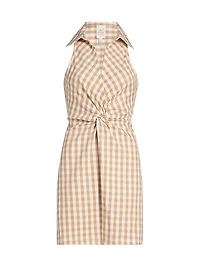 McKenna Gingham Twist Minidress