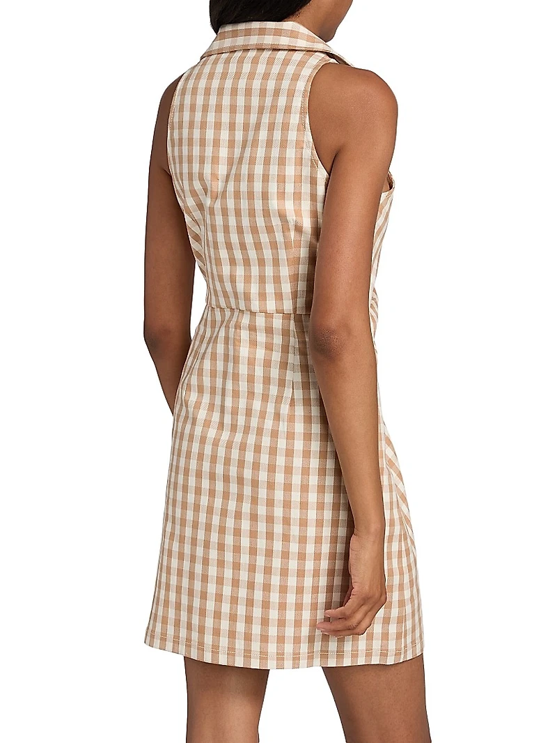 McKenna Gingham Twist Minidress