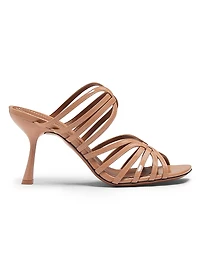 Aura 85MM Leather Mule Sandals