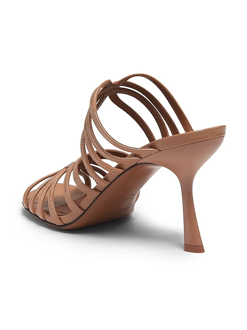 Aura 85MM Leather Mule Sandals