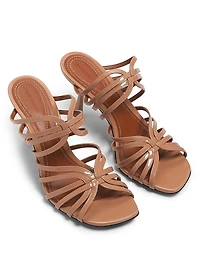 Aura 85MM Leather Mule Sandals