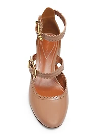 Eddie 55MM Leather Mary Janes