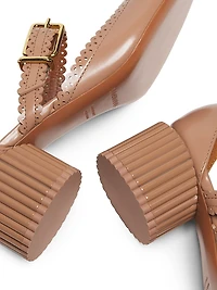 Eddie 55MM Leather Mary Janes