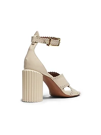 Eddie 85MM Cylinder Heel Leathert Sandals
