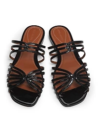 Aura Patent Leather Slip-On Sandals