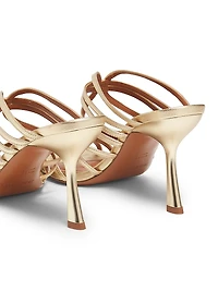 Aura 85MM Metallic Leather Sandals