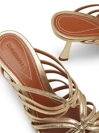 Aura 85MM Metallic Leather Sandals