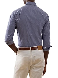Micro-Gingham Cotton Shirt