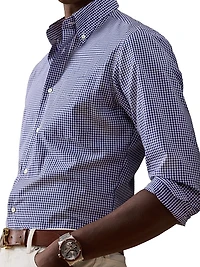 Micro-Gingham Cotton Shirt