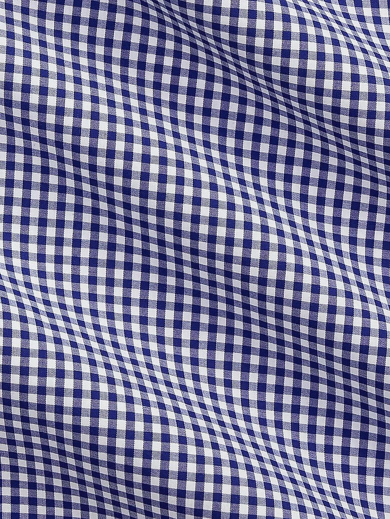 Micro-Gingham Cotton Shirt