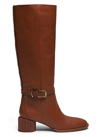 Eddie 70MM Leather Riding Boots