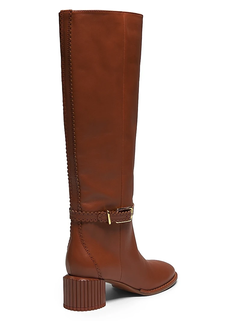 Eddie 70MM Leather Riding Boots