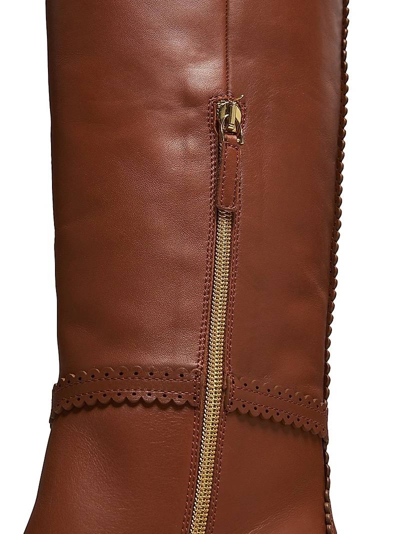Eddie 70MM Leather Riding Boots