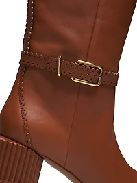 Eddie 70MM Leather Riding Boots