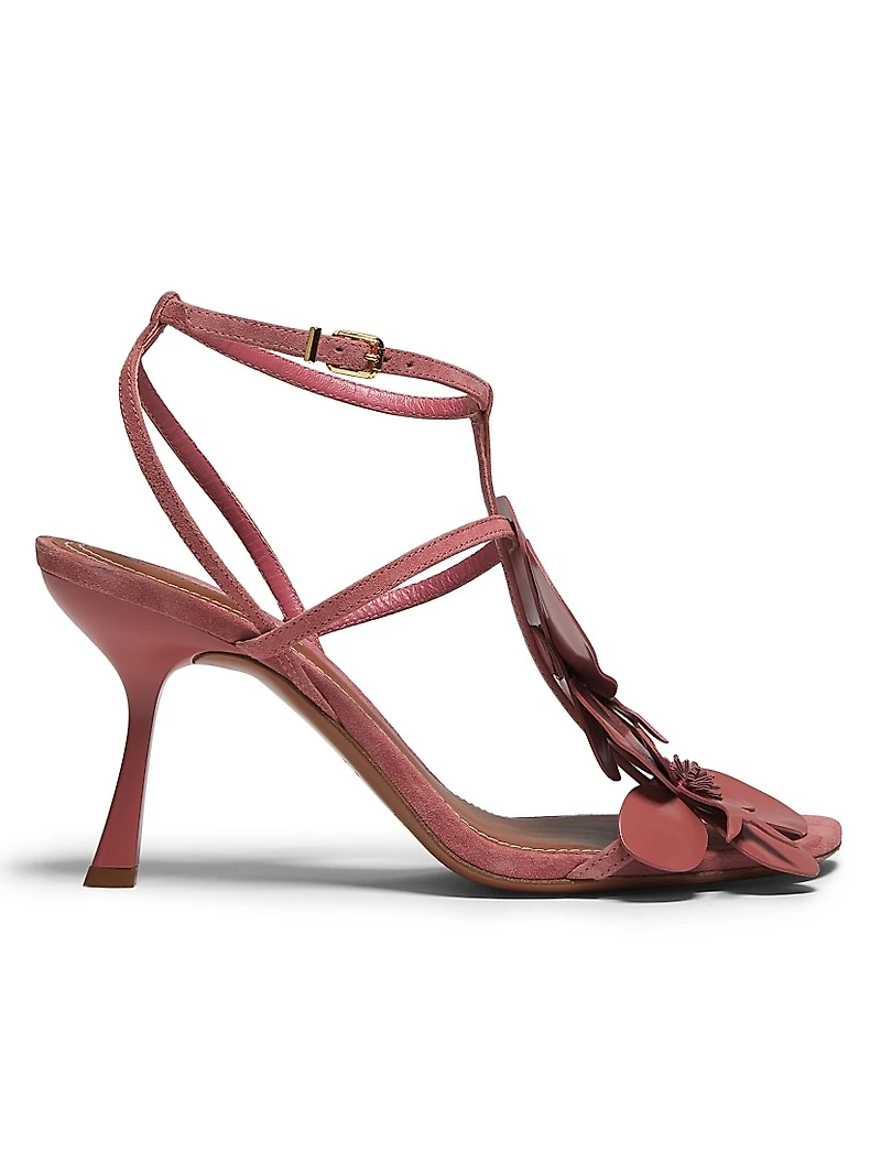 Orchid 85MM Suede Sandals