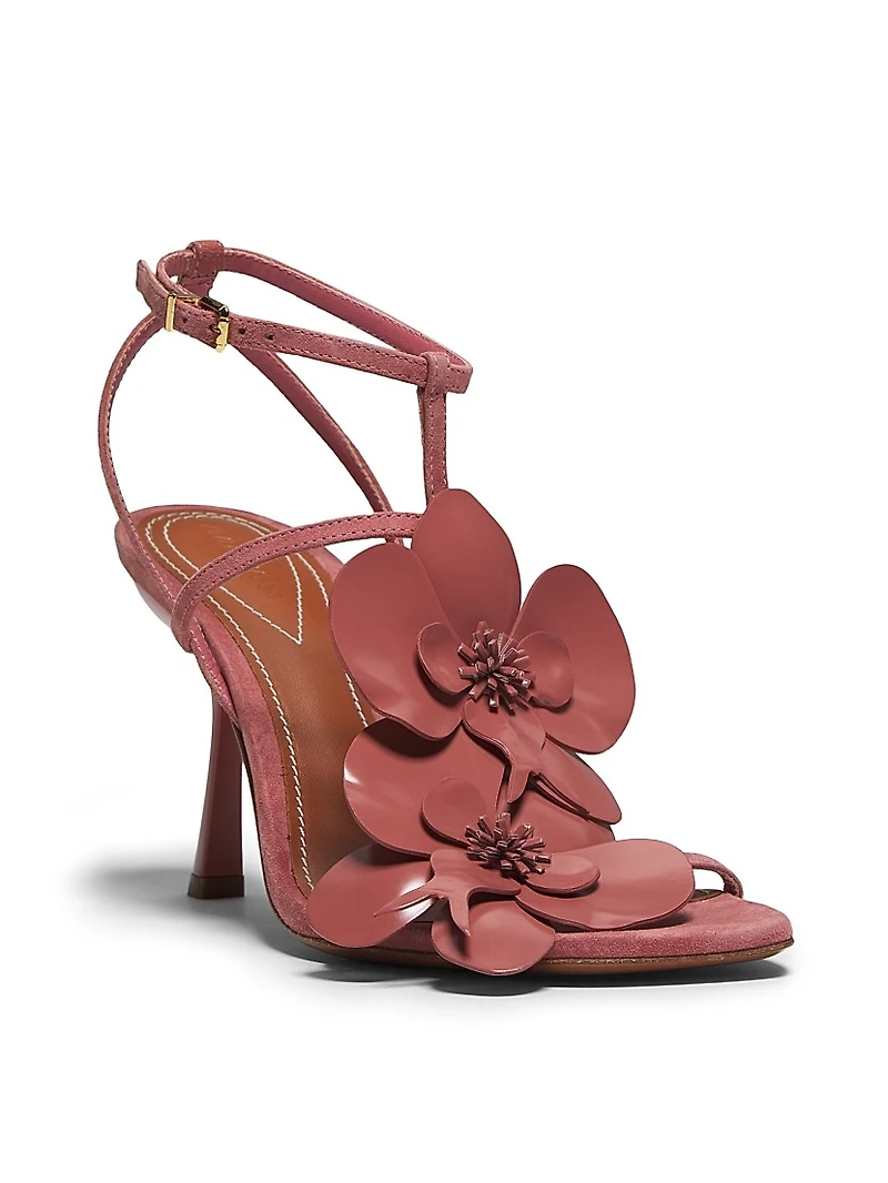Orchid 85MM Suede Sandals