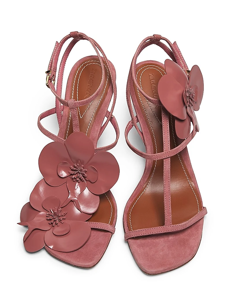 Orchid 85MM Suede Sandals