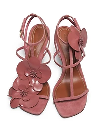 Orchid 85MM Suede Sandals