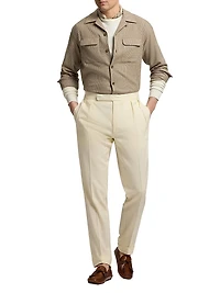 Glen Plaid Wool-Blend Overshirt