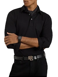 Cotton-Cashmere Piqué Polo Shirt
