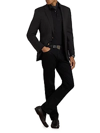 Cotton-Cashmere Piqué Polo Shirt
