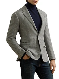 Kent Hand-Tailored Houndstooth Jacket