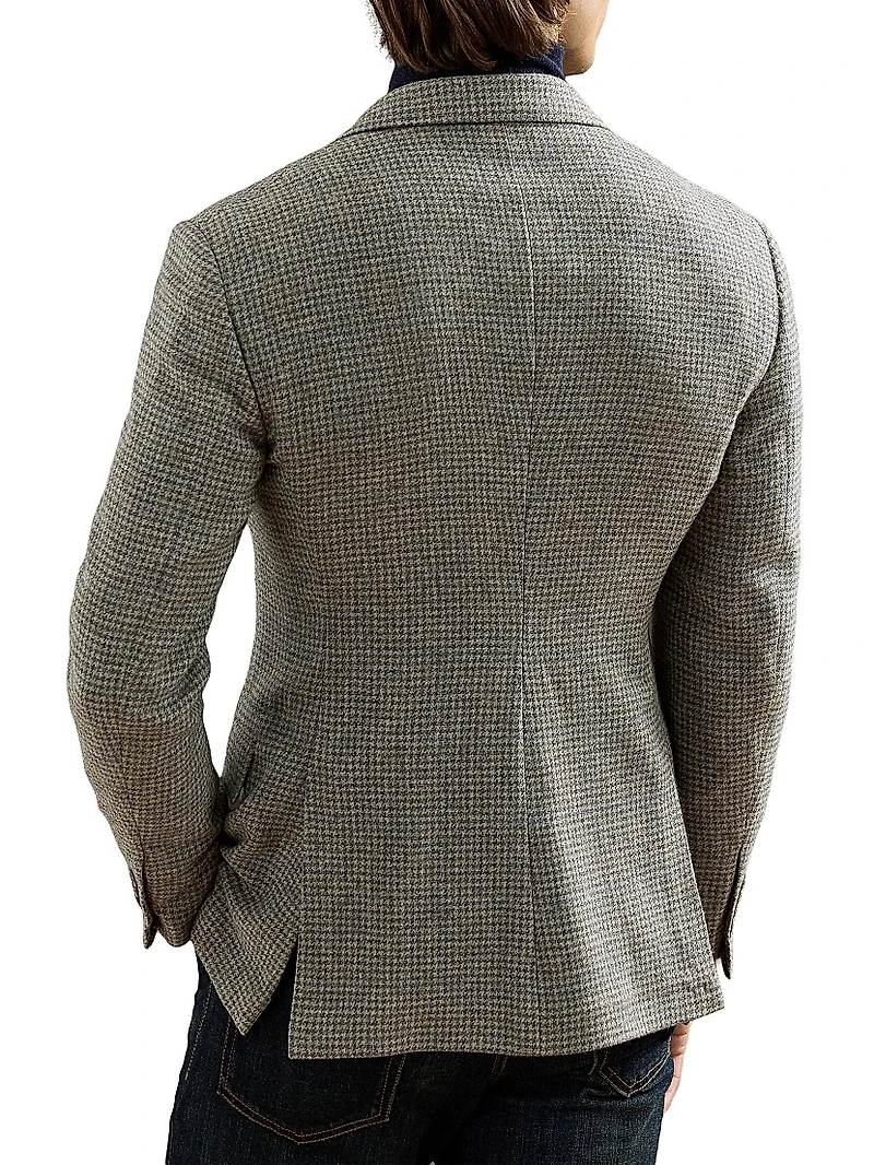 Kent Hand-Tailored Houndstooth Jacket