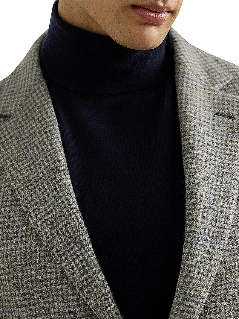 Kent Hand-Tailored Houndstooth Jacket