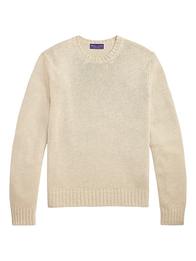 Silk-Linen Crewneck Sweater
