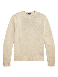 Silk-Linen Crewneck Sweater