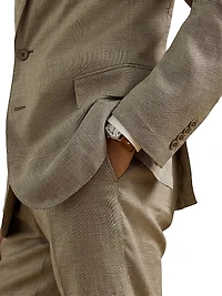 Kent Hand-Tailored Glen Plaid Sport Coat