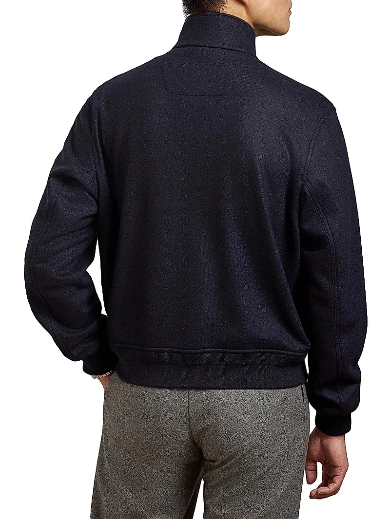 Felton Cashmere-Blend Bomber Jacket