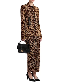 Saraphina Leopard-Print Calf Hair Jacket