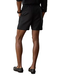 Hand-Tailored Silk-Linen Shorts