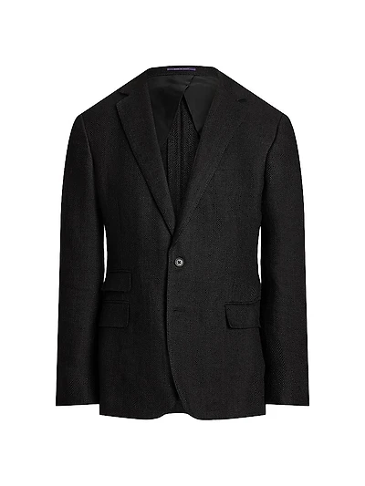 Kent Hand-Tailored Herringbone Sportcoat