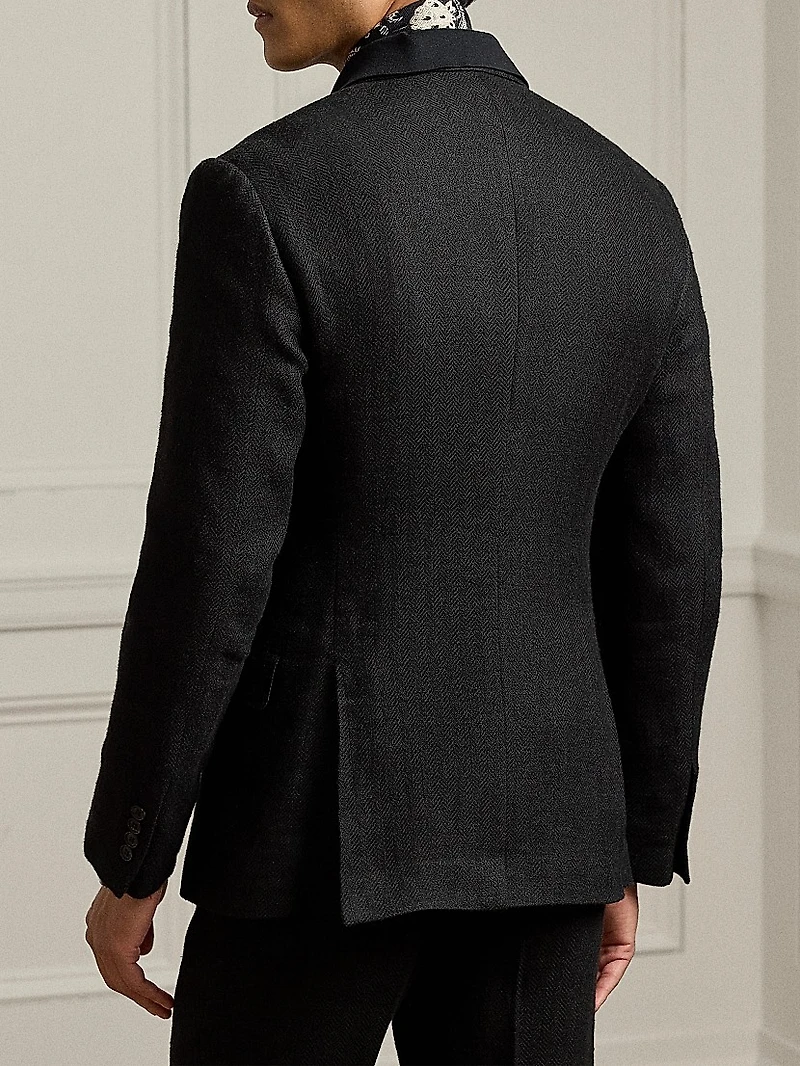 Kent Hand-Tailored Herringbone Sportcoat