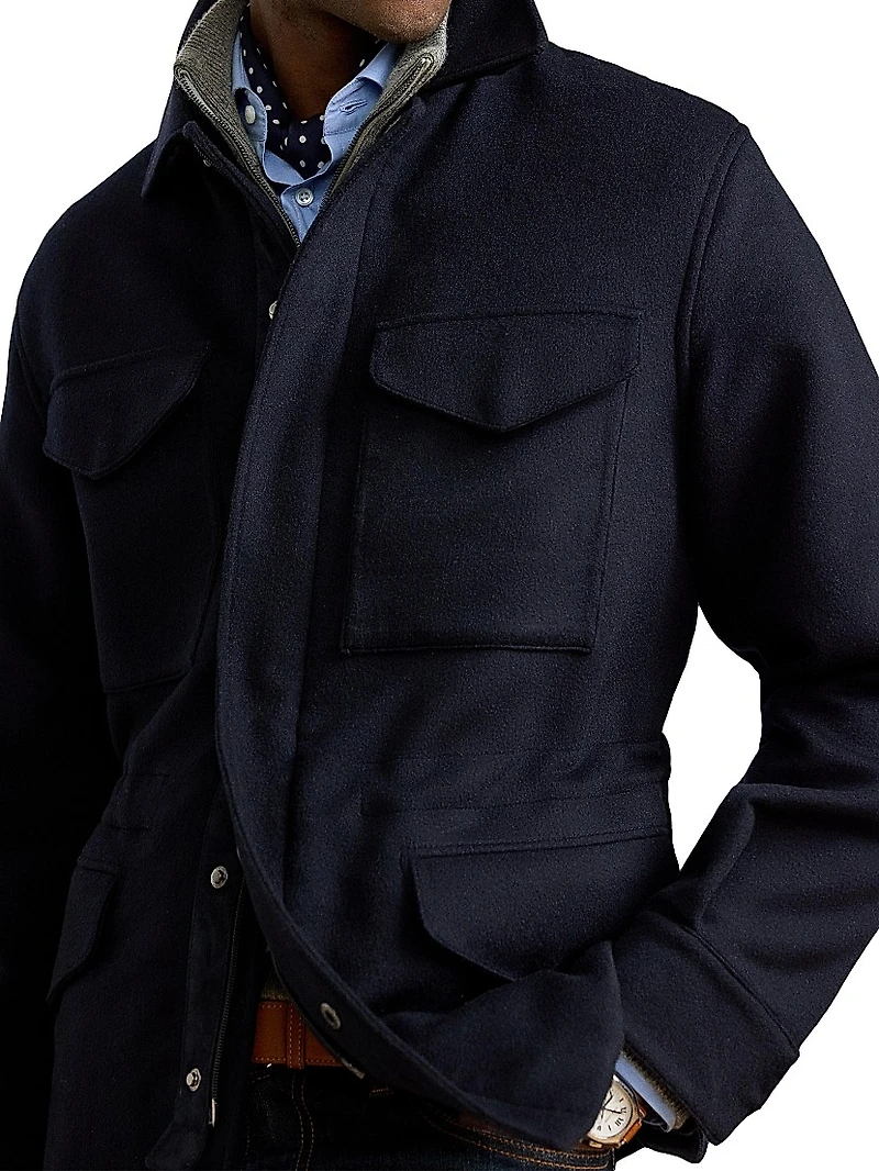 Ripley Wool-Cashmere Four-Pocket Jacket