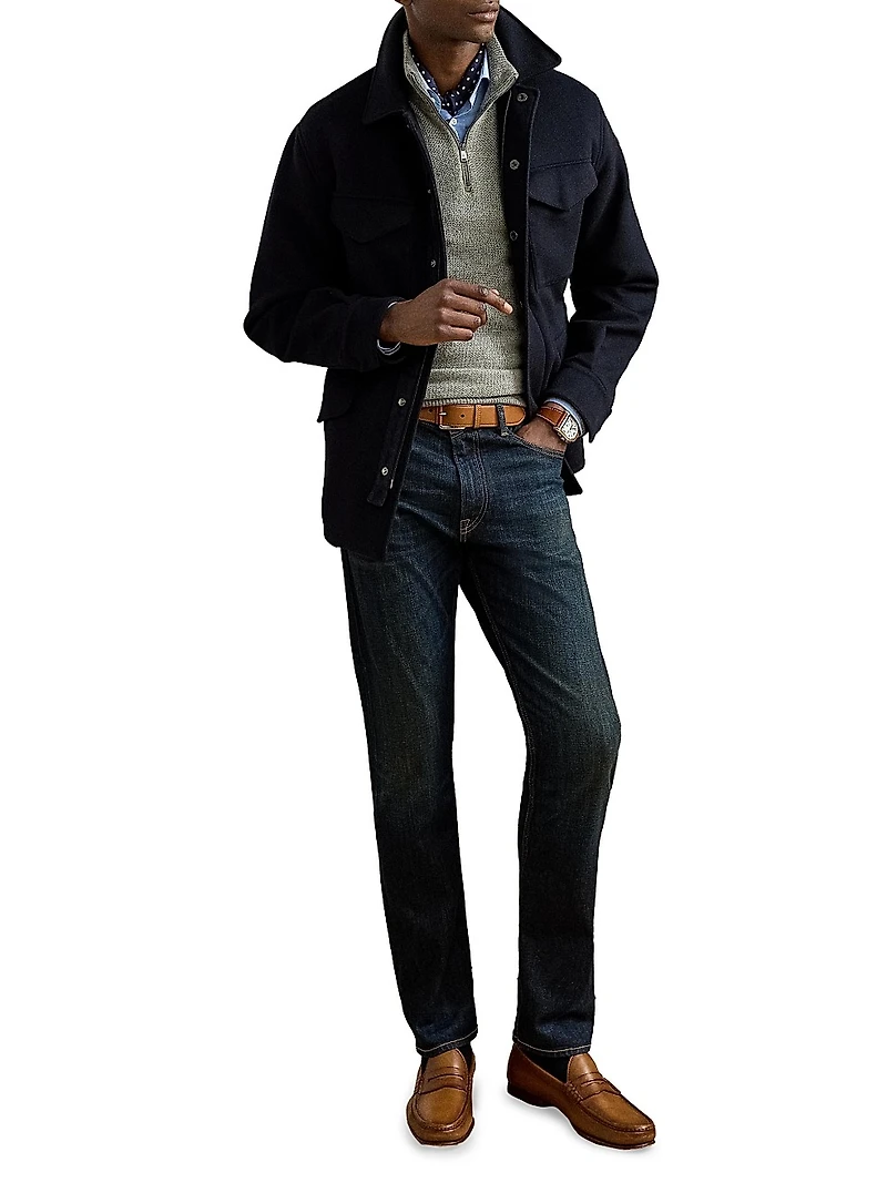 Ripley Wool-Cashmere Four-Pocket Jacket